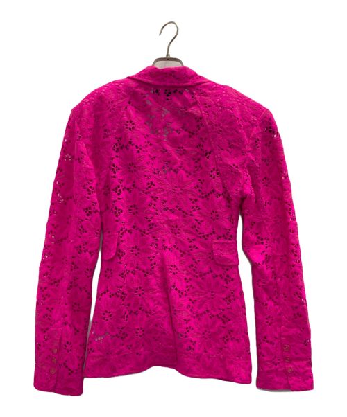 ROTATE（ロテート）ROTATE (ロテート) フローラルレース シングルジャケット ショッキングピンク サイズ:XSの古着・服飾アイテム