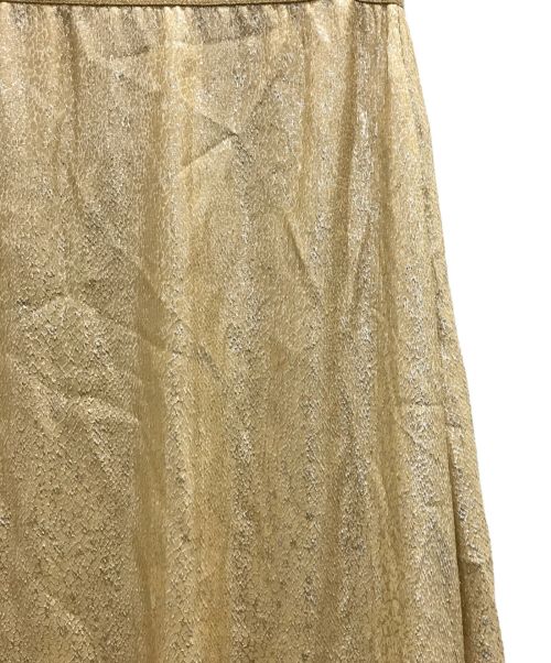 marie france van damme（マリー・フランス・ヴァン・ダム）marie france van damme (マリー・フランス・ヴァン・ダム) ヴァンダム メタリックキャミ&マキシスカート ゴールド サイズ:1の古着・服飾アイテム