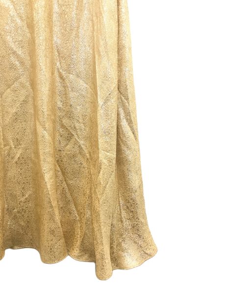 marie france van damme（マリー・フランス・ヴァン・ダム）marie france van damme (マリー・フランス・ヴァン・ダム) ヴァンダム メタリックキャミ&マキシスカート ゴールド サイズ:1の古着・服飾アイテム