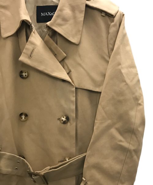 MAX&Co.（マックスアンドコー）MAX&Co. (マックスアンドコー) オーバートレンチコート ベージュ サイズ:42の古着・服飾アイテム
