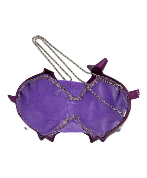 PAUL SMITH（ポールスミス）PAUL SMITH (ポールスミス) フィッシュモチーフチェーンショルダーバッグ パープルの古着・服飾アイテム