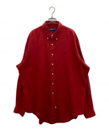 POLO RALPH LAUREN（ポロ・ラルフローレン）の古着「ボタンダウンシャツ」｜レッド