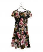 M'S GRACYエムズグレイシー）の古着「プリントワンピース」｜ブラック