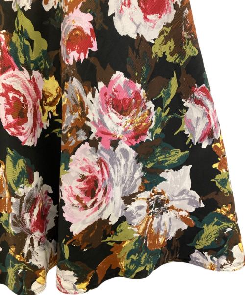 M'S GRACY（エムズグレイシー）M'S GRACY (エムズグレイシー) プリントワンピース ブラック サイズ:40の古着・服飾アイテム