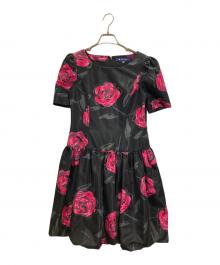 M'S GRACY（エムズグレイシー）の古着「プリントワンピース」｜ブラック