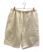 Porter Classicポータークラシック）の古着「SASHIKO LINEN PREMIUM SHORTS 刺し子リネン プレミアムショーツ」｜アイボリー