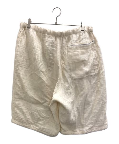 Porter Classic（ポータークラシック）Porter Classic (ポータークラシック) SASHIKO LINEN PREMIUM SHORTS 刺し子リネン プレミアムショーツ アイボリー サイズ:XLの古着・服飾アイテム