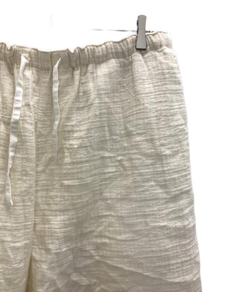 Porter Classic（ポータークラシック）Porter Classic (ポータークラシック) SASHIKO LINEN PREMIUM SHORTS 刺し子リネン プレミアムショーツ アイボリー サイズ:XLの古着・服飾アイテム