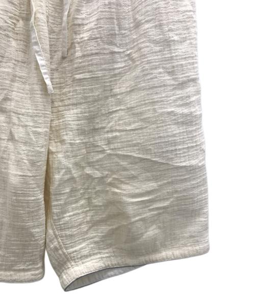 Porter Classic（ポータークラシック）Porter Classic (ポータークラシック) SASHIKO LINEN PREMIUM SHORTS 刺し子リネン プレミアムショーツ アイボリー サイズ:XLの古着・服飾アイテム