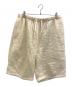 Porter Classic（ポータークラシック）の古着「SASHIKO LINEN PREMIUM SHORTS 刺し子リネン プレミアムショーツ」｜アイボリー