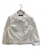 M'S GRACYエムズグレイシー）の古着「レース装飾ジャケット」｜ホワイト