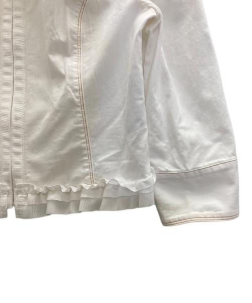 M'S GRACY（エムズグレイシー）M'S GRACY (エムズグレイシー) レース装飾ジャケット ホワイト サイズ:Mの古着・服飾アイテム