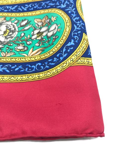 HERMES（エルメス）HERMES (エルメス) カレ90 レッド×ネイビーの古着・服飾アイテム