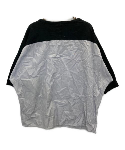 Y’s（ワイズ）Y’s (ワイズ) 切替ブラウス ブラック×ブルー サイズ:2の古着・服飾アイテム