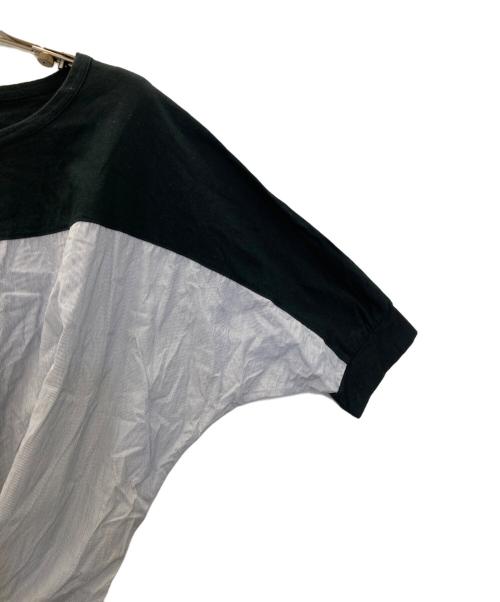 Y’s（ワイズ）Y’s (ワイズ) 切替ブラウス ブラック×ブルー サイズ:2の古着・服飾アイテム