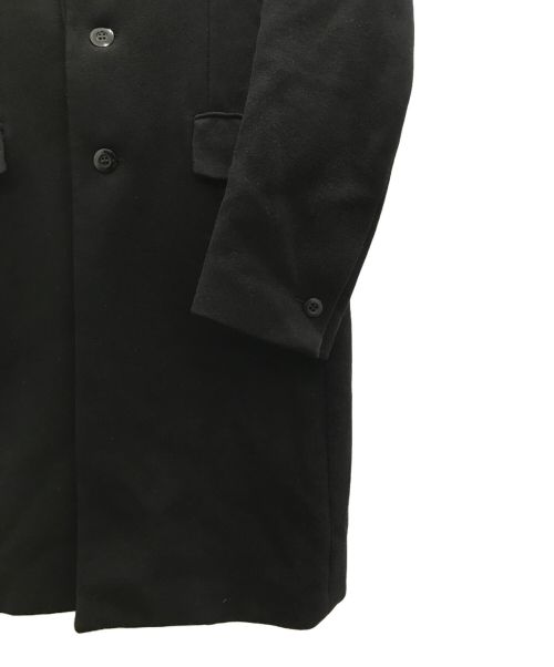 ATTACHMENT（アタッチメント）ATTACHMENT (アタッチメント) カシミヤ混平二重メルトン チェスターコート ブラック サイズ:2の古着・服飾アイテム