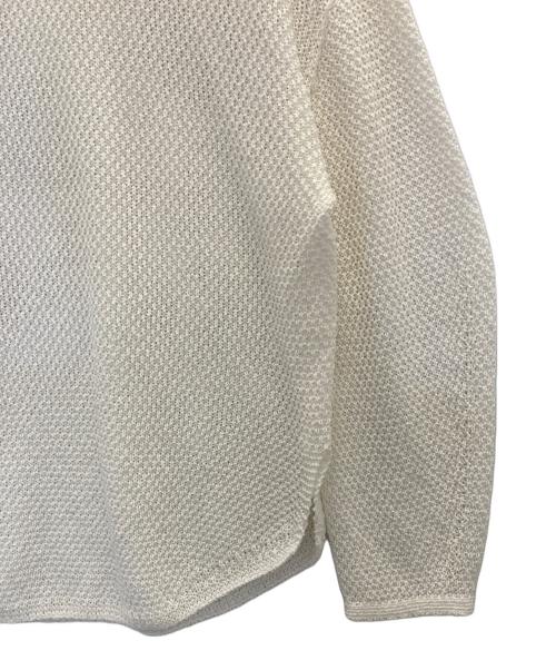 Noble（ノーブル）Noble (ノーブル) ペーパーヤーンカノコBackVプルオーバー ホワイト サイズ:FREEの古着・服飾アイテム
