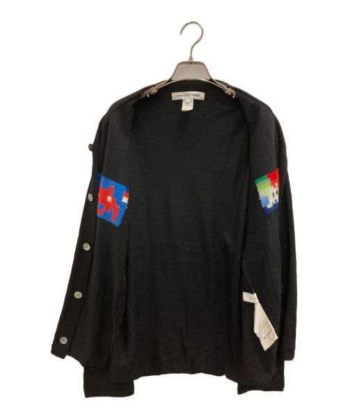 COMME des GARCONS SHIRT（コムデギャルソンシャツ）COMME des GARCONS SHIRT (コムデギャルソンシャツ) Vネックカーディガン ブラック サイズ:Ｍの古着・服飾アイテム