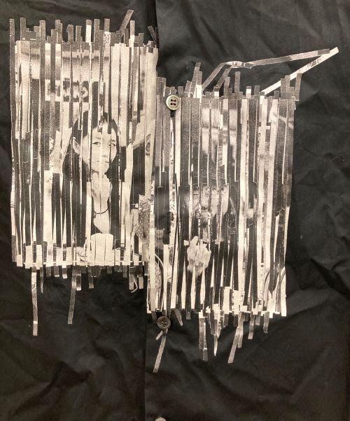 LIMI feu（リミフゥ）LIMI feu (リミフゥ) 河村康輔 PHOTO COLLAGE PRINT SHIRT ブラック サイズ:2の古着・服飾アイテム