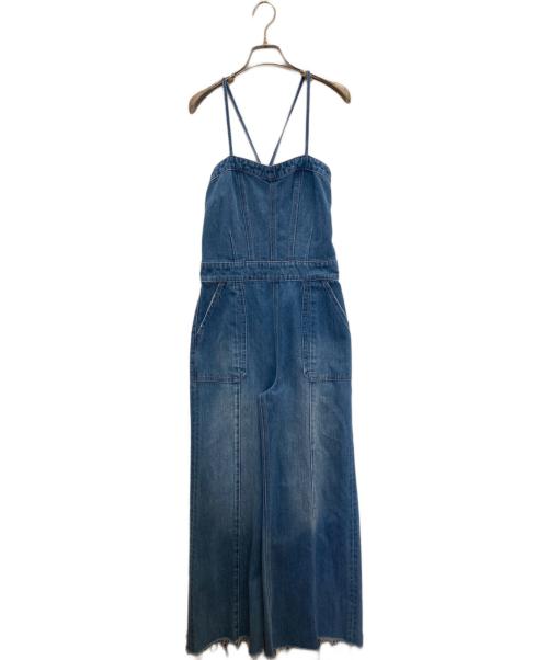 moussy（マウジー）moussy (マウジー) デニムジャンプスーツ ブルー サイズ:1の古着・服飾アイテム