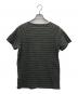 Maison Martin Margiela (メゾンマルタンマルジェラ) ヴィンテージ加工ボーダーTシャツ グレー サイズ:46：8000円