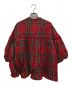 universal tissu (ユニバーサルティシュ) 東炊き リネン タータンチェック バンドカラー ブラウス レッド サイズ:表記無し：8000円