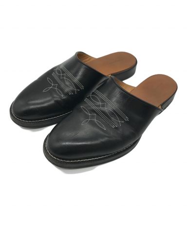 Hender Scheme サボ ミュール レザー ブラック サイズ4 箱付き 中古・古着通販】Hender Scheme (エンダースキーマ) レザーミュール