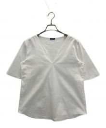 JIL SANDER NAVY（ジルサンダー ネイビー）の古着「スキッパーブラウス」｜ホワイト