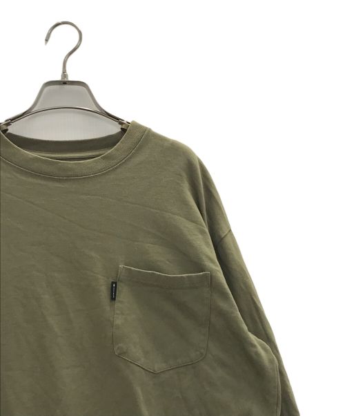 Snow peak（スノーピーク）snow peak (スノーピーク) JOURNAL STANDARD relume (ジャーナルスタンダード レリューム) ロングスリーブTシャツ グリーン サイズ:Mの古着・服飾アイテム