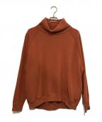 Graphpaper×LOOPWHEELERグラフペーパー×ループウィラー）の古着「HIGH NECK SWEAT ハイネックスウェット」｜オレンジ