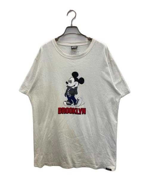 Schott（ショット）Schott (ショット) Disney (ディズニー) キャラクターTシャツ ホワイト サイズ:XLの古着・服飾アイテム