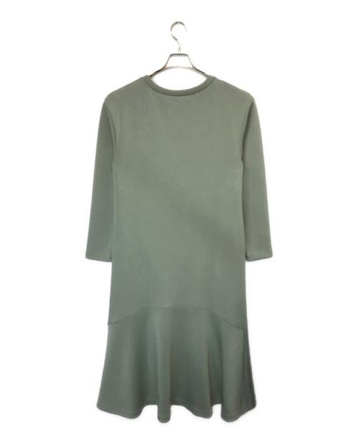ELENDEEK（エレンディーク）ELENDEEK (エレンディーク) リラクシングクロスアシメワンピース グリーン サイズ:02の古着・服飾アイテム