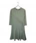 ELENDEEK（エレンディーク）の古着「リラクシングクロスアシメワンピース」｜グリーン