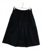 MHLエムエイチエル）の古着「タックサイドジップスカート」｜ブラック