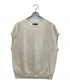 CABANキャバン）の古着「コットンカシミヤ クルーネックベスト」｜ライトベージュ