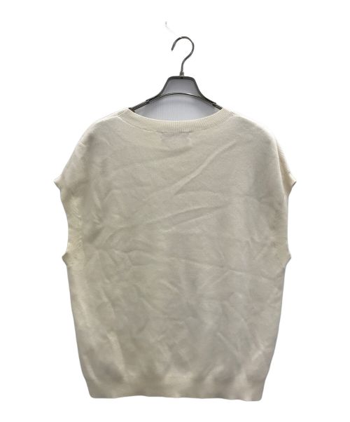 CABAN（キャバン）CABAN (キャバン) コットンカシミヤ クルーネックベスト ライトベージュ サイズ:Mの古着・服飾アイテム