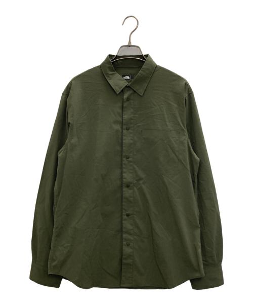THE NORTH FACE（ザ ノース フェイス）THE NORTH FACE (ザ ノース フェイス) L/S VERNAL SHIRT カーキ サイズ:Ⅼの古着・服飾アイテム