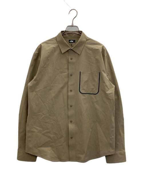 THE NORTH FACE（ザ ノース フェイス）THE NORTH FACE (ザ ノース フェイス) L/S T-SHIRT TW ベージュ サイズ:Ⅼの古着・服飾アイテム