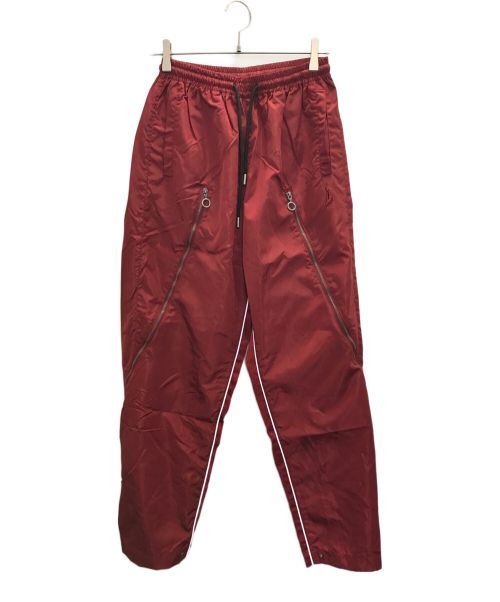 FREE WORLDORDER（フリーワールドオーダー）FREE WORLDORDER (フリーワールドオーダー) Mesh Panel Functional Pants レッド サイズ:Sの古着・服飾アイテム