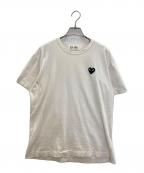 PLAY COMME des GARCONSプレイコムデギャルソン）の古着「ロゴワッペンTEE」｜ホワイト