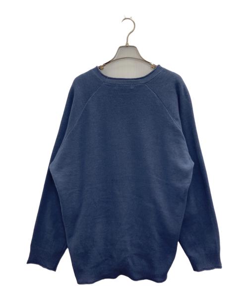 west point（ウエストポイント）west point (ウエストポイント) リネン混ニット ブルー サイズ:Mの古着・服飾アイテム