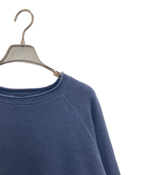 west point（ウエストポイント）west point (ウエストポイント) リネン混ニット ブルー サイズ:Mの古着・服飾アイテム
