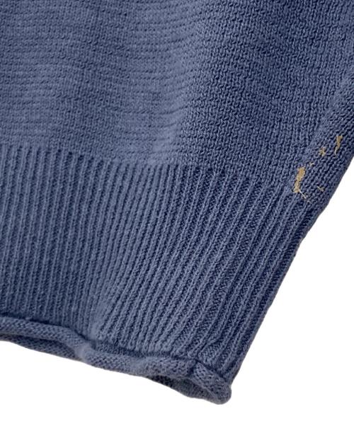west point（ウエストポイント）west point (ウエストポイント) リネン混ニット ブルー サイズ:Mの古着・服飾アイテム