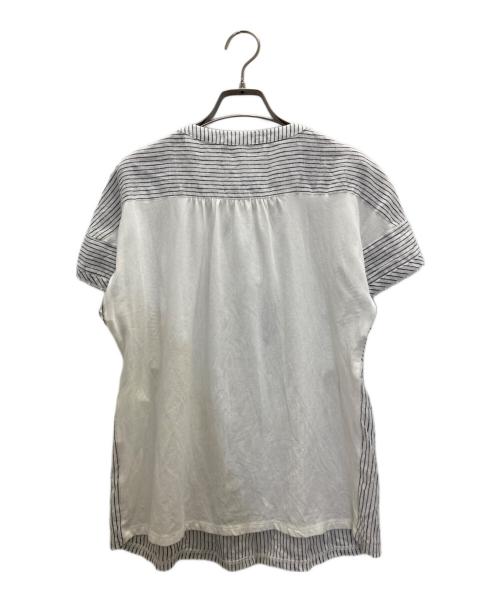 WEEKEND Max Mara（ウィークエンド マックスマーラ）WEEKEND Max Mara (ウィークエンド マックスマーラ) シャツ ホワイト×ネイビー サイズ:Sの古着・服飾アイテム