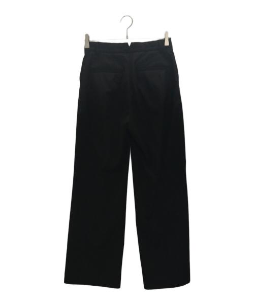 Mila Owen（ミラオーウェン）Mila Owen (ミラオーウェン) タックパンツ ブラック サイズ:Sの古着・服飾アイテム