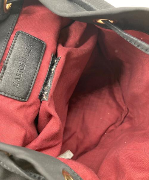 GASTON LUGA（ガストンルーガ）GASTON LUGA (ガストンルーガ) ナイロンリュック ブラックの古着・服飾アイテム