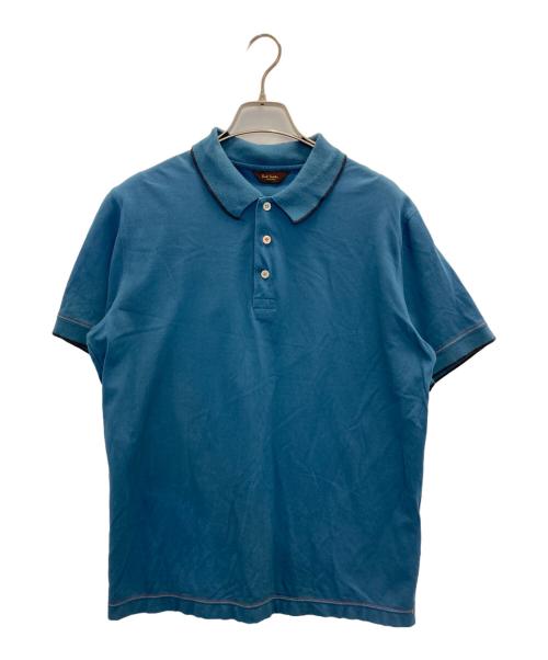 PAUL SMITH（ポールスミス）Paul Smith (ポールスミス) ポロシャツ ブルー サイズ:Mの古着・服飾アイテム