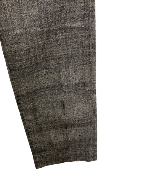 RED EAR（レッドイアー）RED EAR (レッドイアー) オンブレチェックワイドストレートパンツ グレー サイズ:Sの古着・服飾アイテム