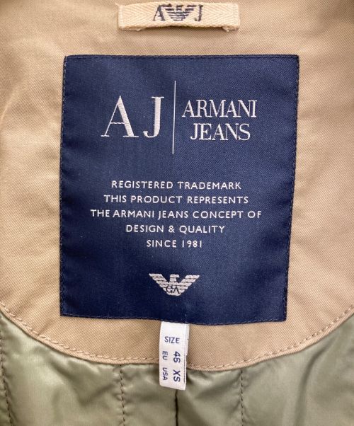 ARMANI JEANS（アルマーニジーンズ）ARMANI JEANS (アルマーニジーンズ) ライニングコート ベージュ サイズ:XSの古着・服飾アイテム