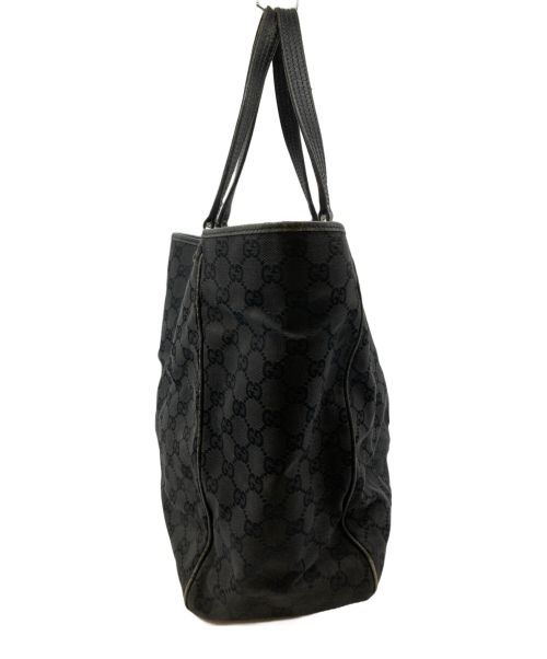 GUCCI（グッチ）GUCCI (グッチ) GGキャンバストートバッグ ブラックの古着・服飾アイテム